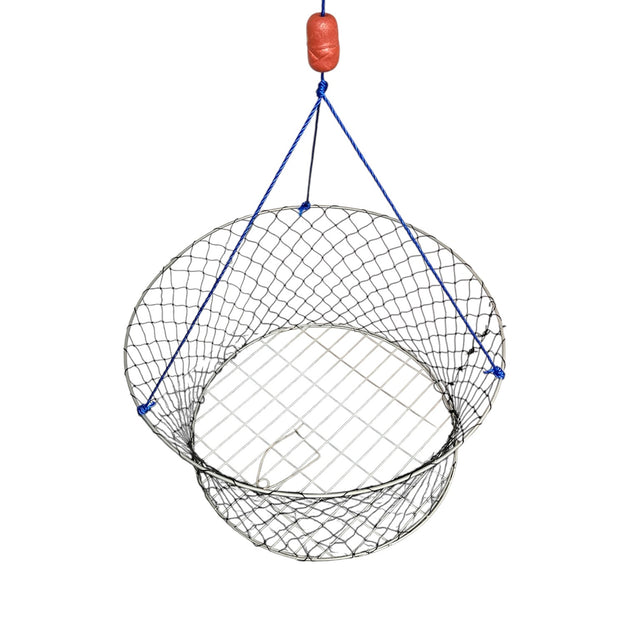 Lee Fisher Sports Collapsible Crab Ring Trap Set – 26” Heavy-Duty Galv