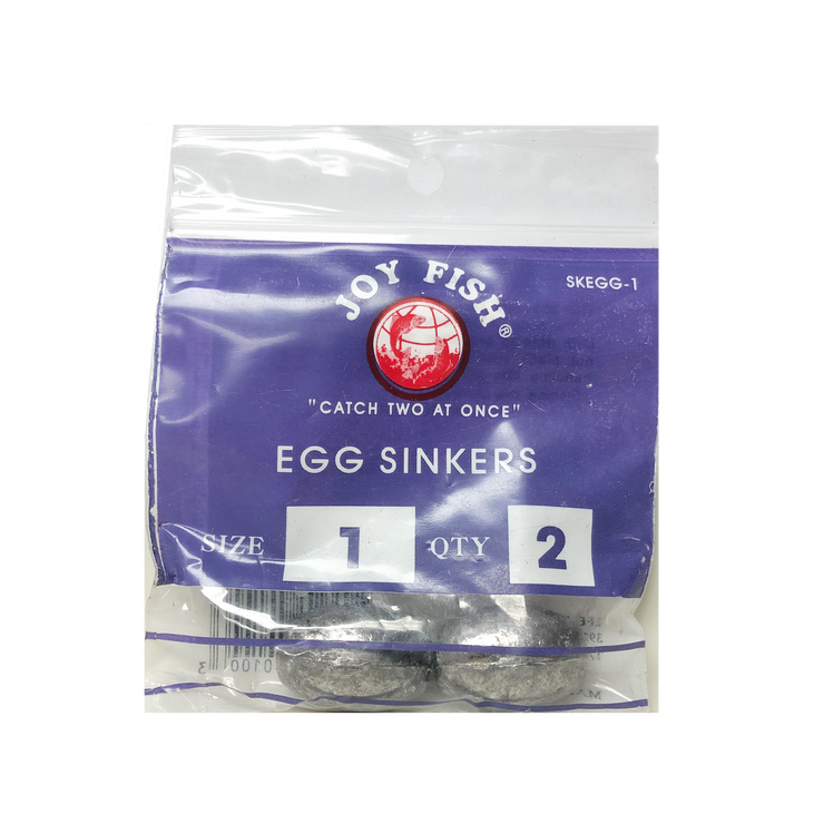 Joy Fish Egg Sinkers - Sold by Dozen Pack