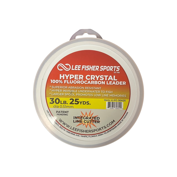 Lee Fisher Sports Hyper Crystal 100% Fluorocarbon Leader