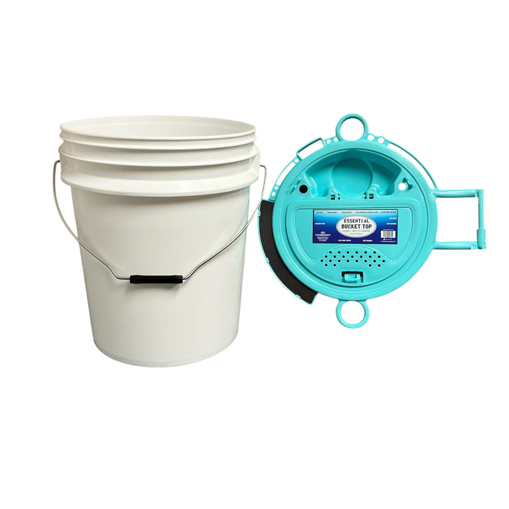 5 Gallon Bucket (Metal Handle) with Essential Top