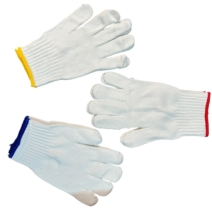 Joy Fish White Polyester Gloves