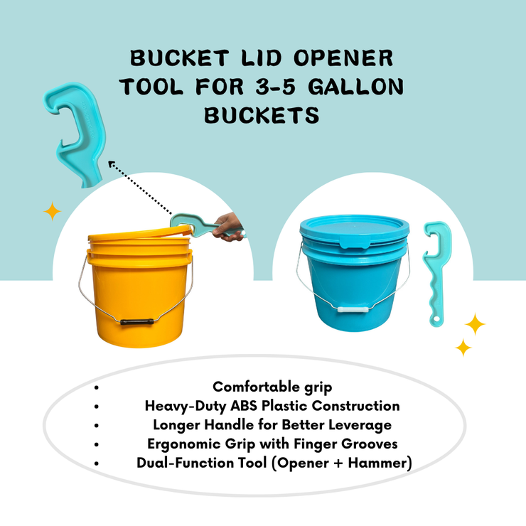 Bucket with Bucket Opener Tool