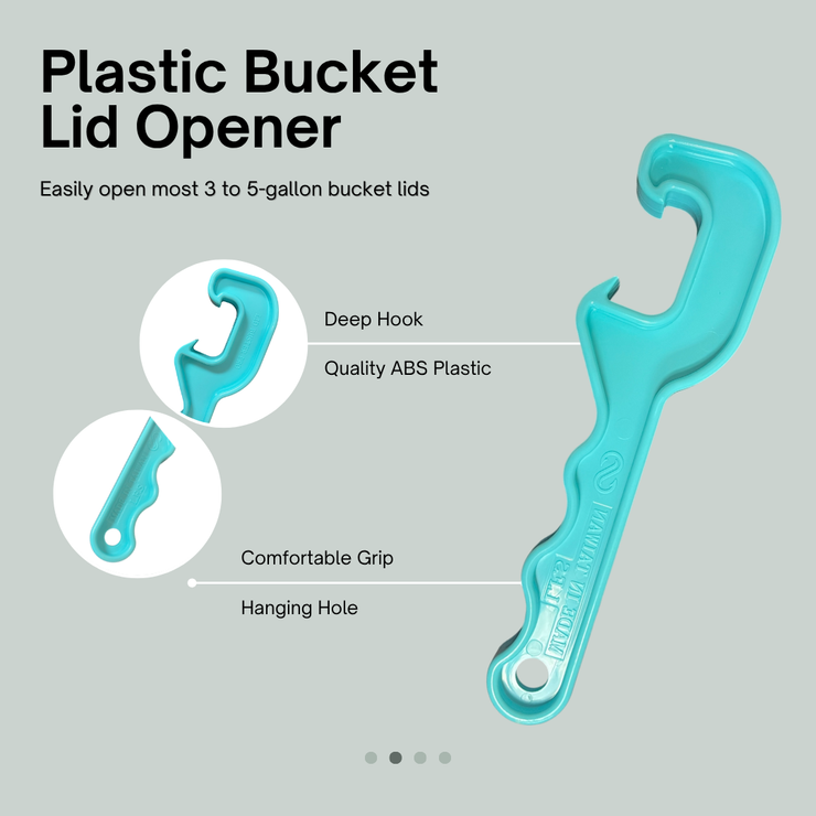 5-Gallon Bucket with Lid – 3 Pack + Bucket Opener Tool