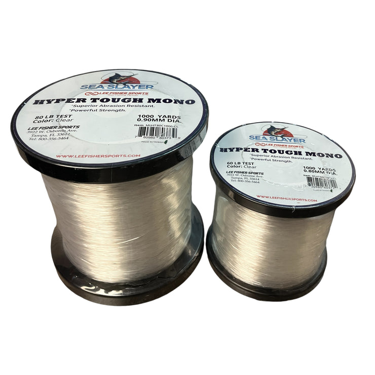 Sea Slayer-HYPER TOUGH MONO  Premium Monofilament Fishing Line, 1000 Yards package