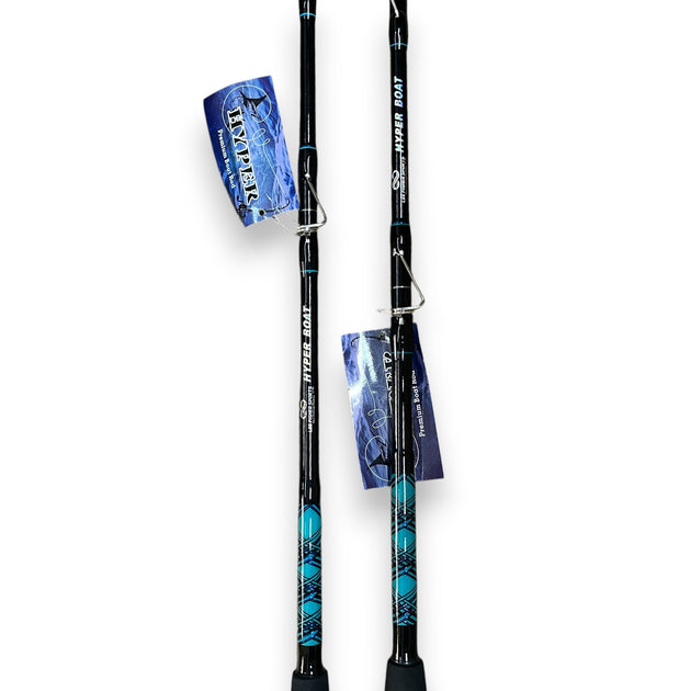 Hyper Velocity Rods HYPER BOAT ROD, 6'6' HEAVY ACTION 30-60 LB LINE – Lee Fisher Sports