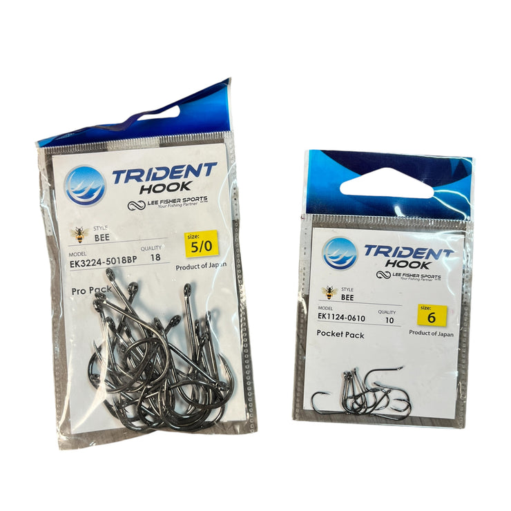 Trident Hook BEE Bait Hook  EK Series Pocket Pack