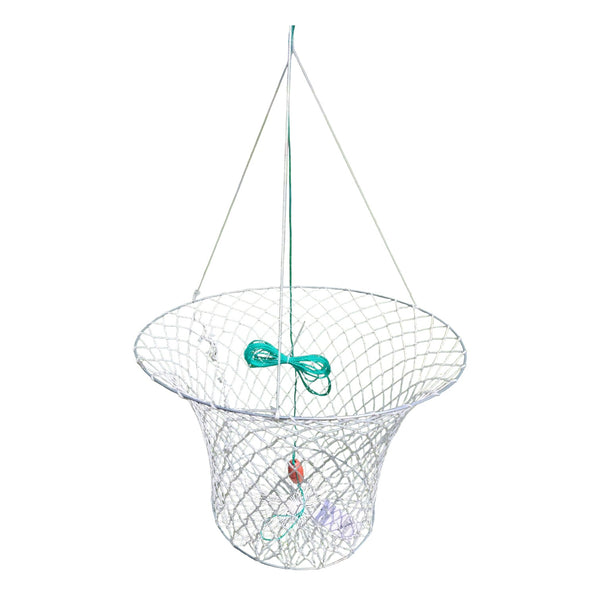 Double ring cotton crab net with float and rope – Lee Fisher Sports