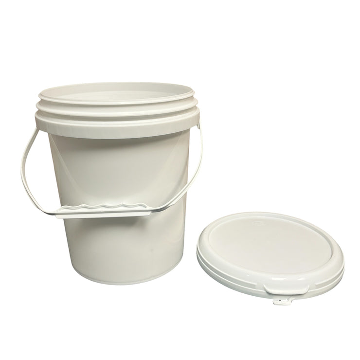 BUCKET -1 GALLON W/LID AND HANDLE  (sell by 1 pc or 25 pcs in a sleeve)