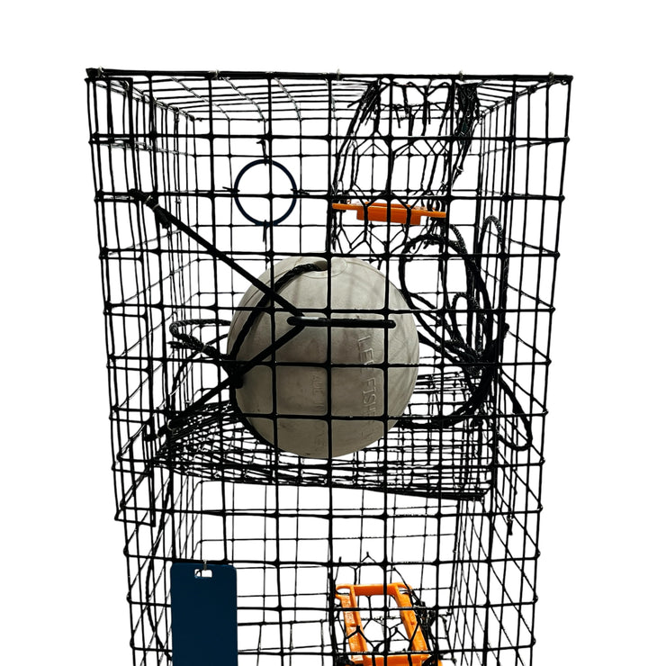 Joy Fish Maryland Blue Crab Heavy Duty Crab Trap, 24"x12"x12" with Gauge