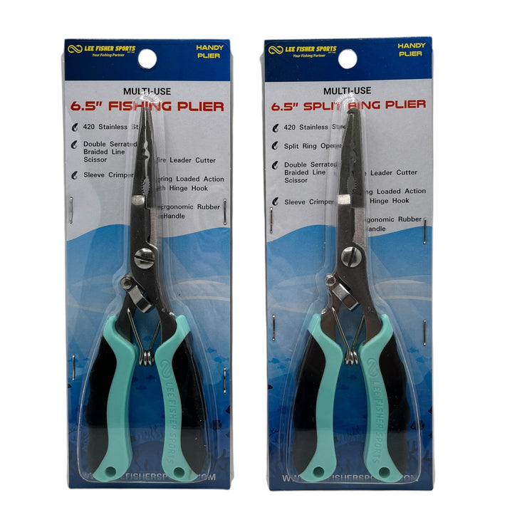 Lee Fisher Sports 6.5" Stainless Steel Split Ring Fishing Pliers