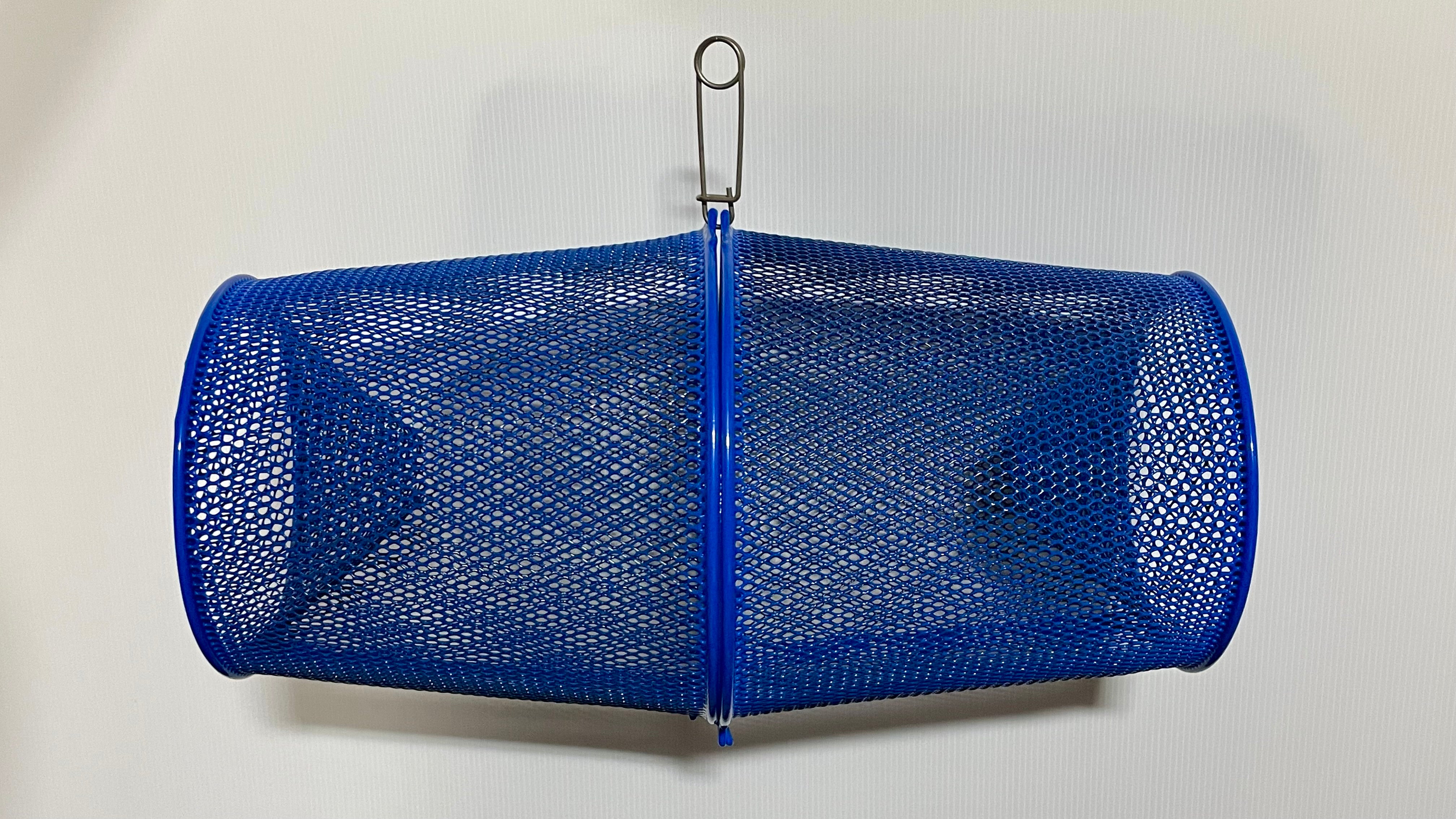 Minnow, Crawfish Trap 3/8 Mesh, Blue Coated, Heavy Duty Metal, 16.5 Long, Catch All Minnow for Bait.