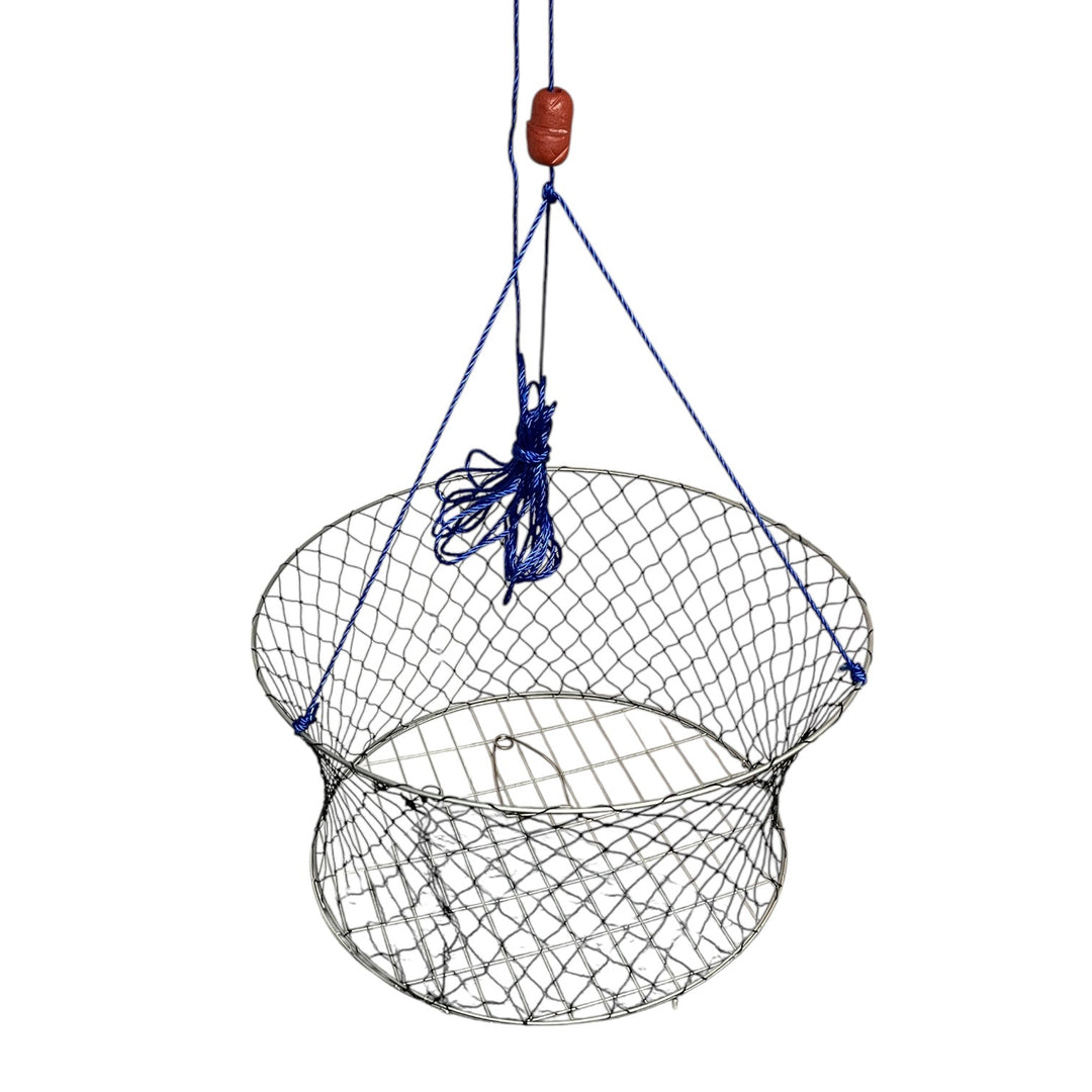 Lee Fisher Sports Collapsible Crab Ring Trap Set – 26” Heavy-Duty Galv
