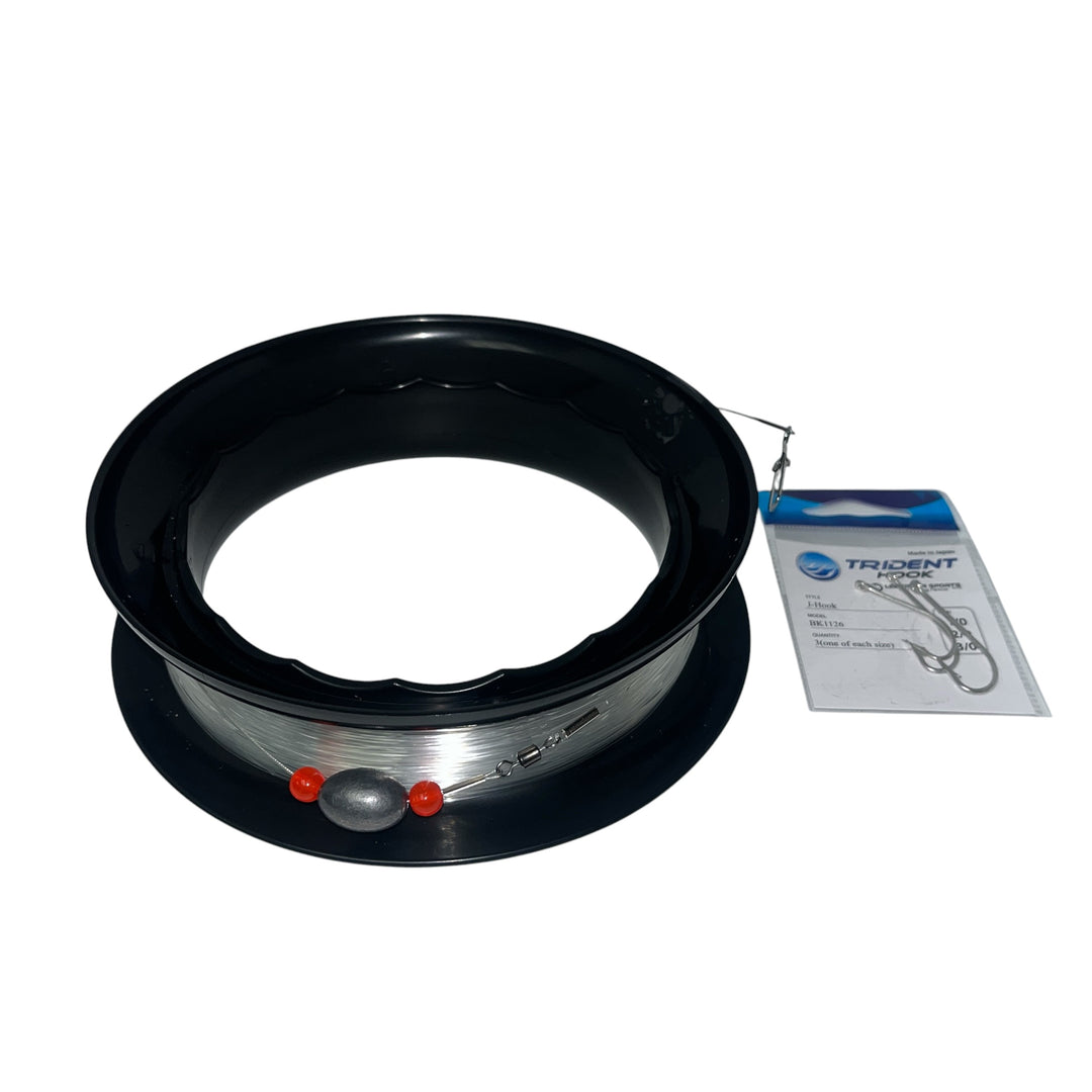 Hand Reel Cuban Yo-Yo with hook keeper-Pre-Rigged line & Hook