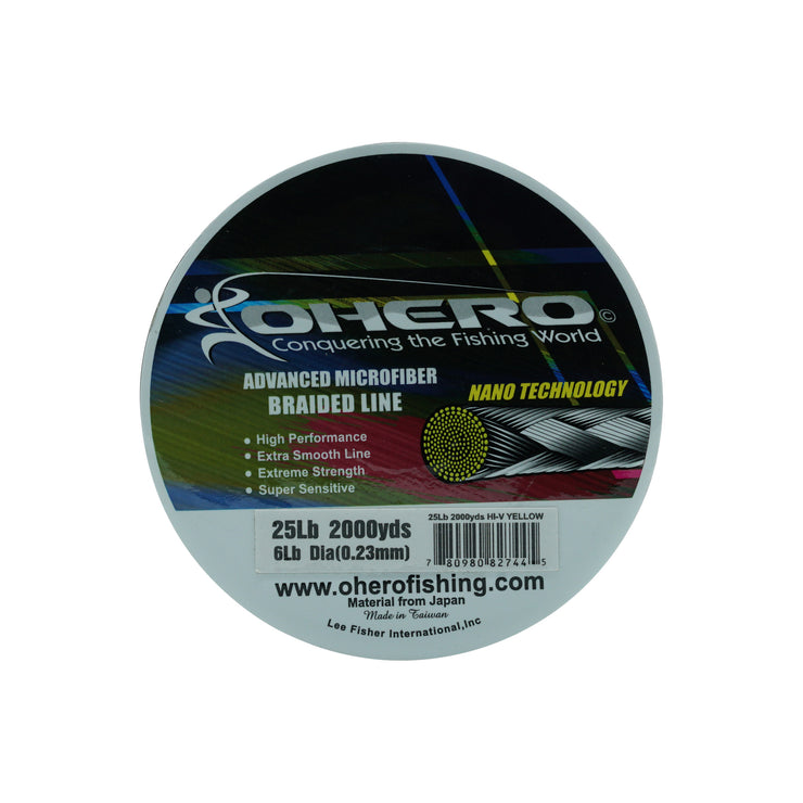 Ohero Advanced Microfiber Original Braid Fishing Line - Lee Fisher Sports 