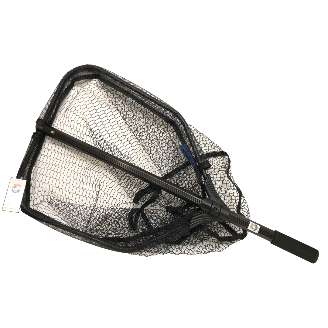 dip net fishing folding SUNMME Foldable and Retractable Net Outdoor Fishing Soft Rubber Material Landing Net Handle Fishing Nets Telescoping Foldable Easy to Carry and Storage : Sports & Outdoors absorbent nylon net material which is fish friendly and snag free while tough and durable Joy Fish Folding Landing Net