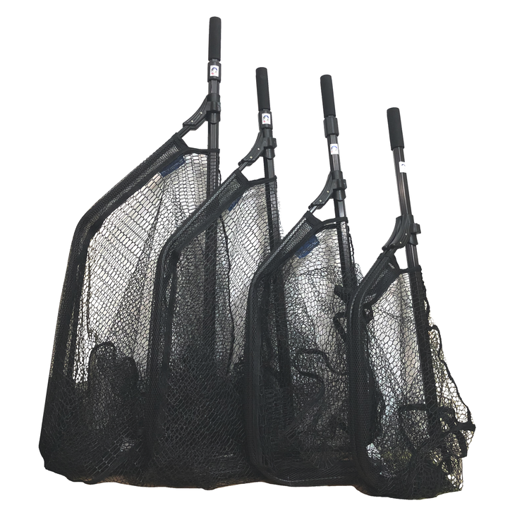 Unique Bargains Three Sections Foldable Collapsible Fishing Net with  Telescoping Handle 1 Pc