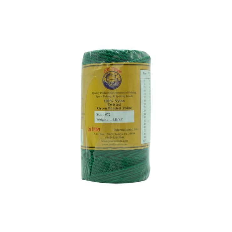 Joy Fish Green and Bonded Twisted Nylon Twine - Lee Fisher Sports 