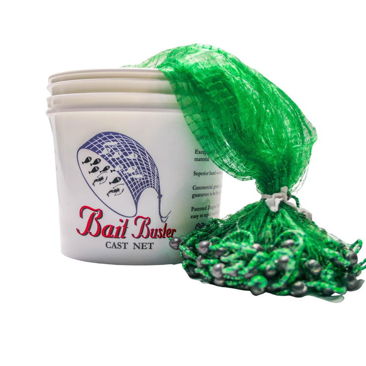 Bait Buster Cast Net - 1/2" Sq. Ballyhoo Mesh (1.5lb/ft)