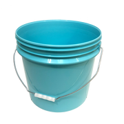 Bucket - Metal Handle without Lid, Aqua