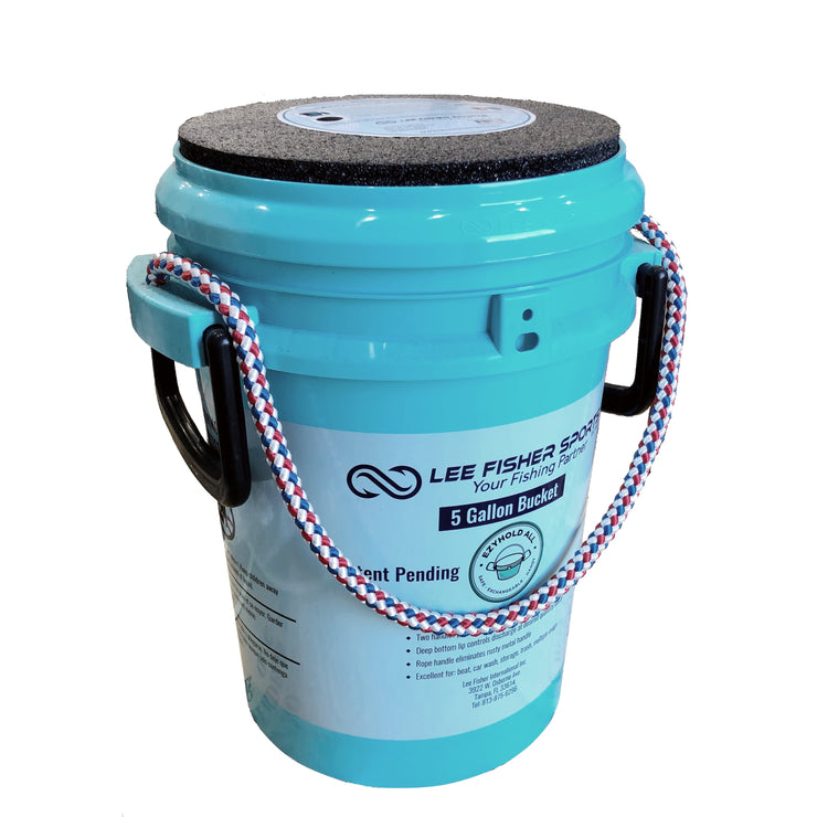 Padded Thick Foam Bucket Seat Comes with Heavy Duty 5 Gallon Ismart Rope Handle  Bucket