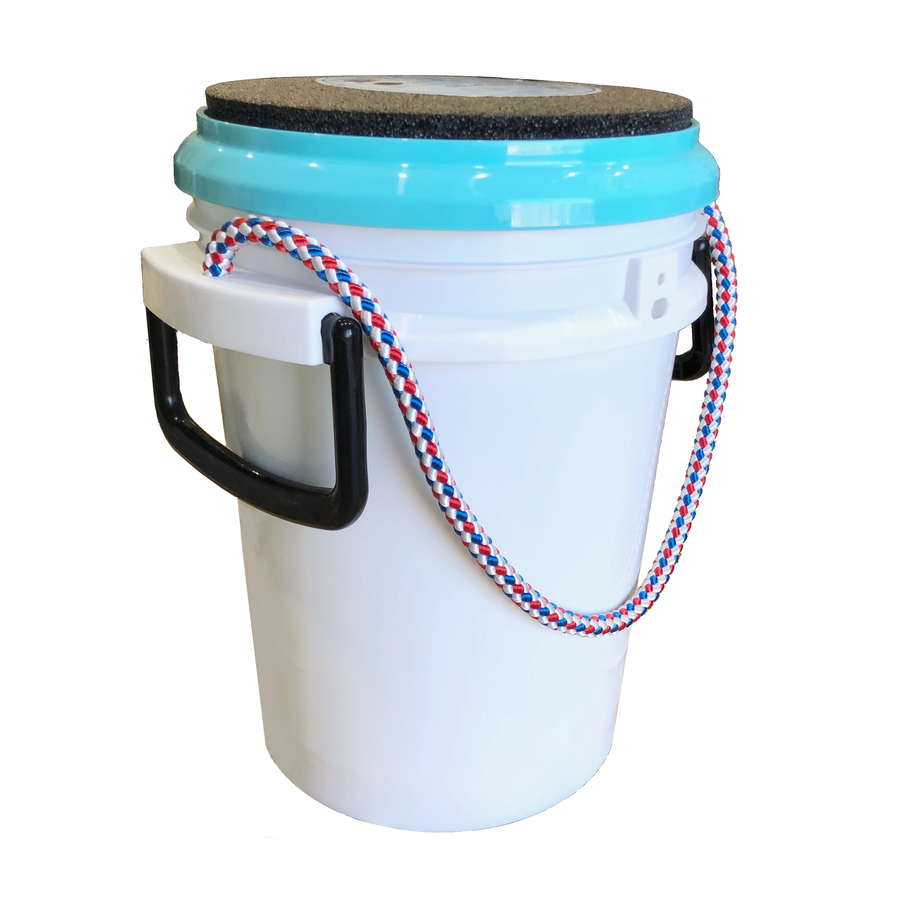Lee Fisher Sports iSmart Padded Bucket Seat -Rope Handle, Thick Foam for Your Comfort - White