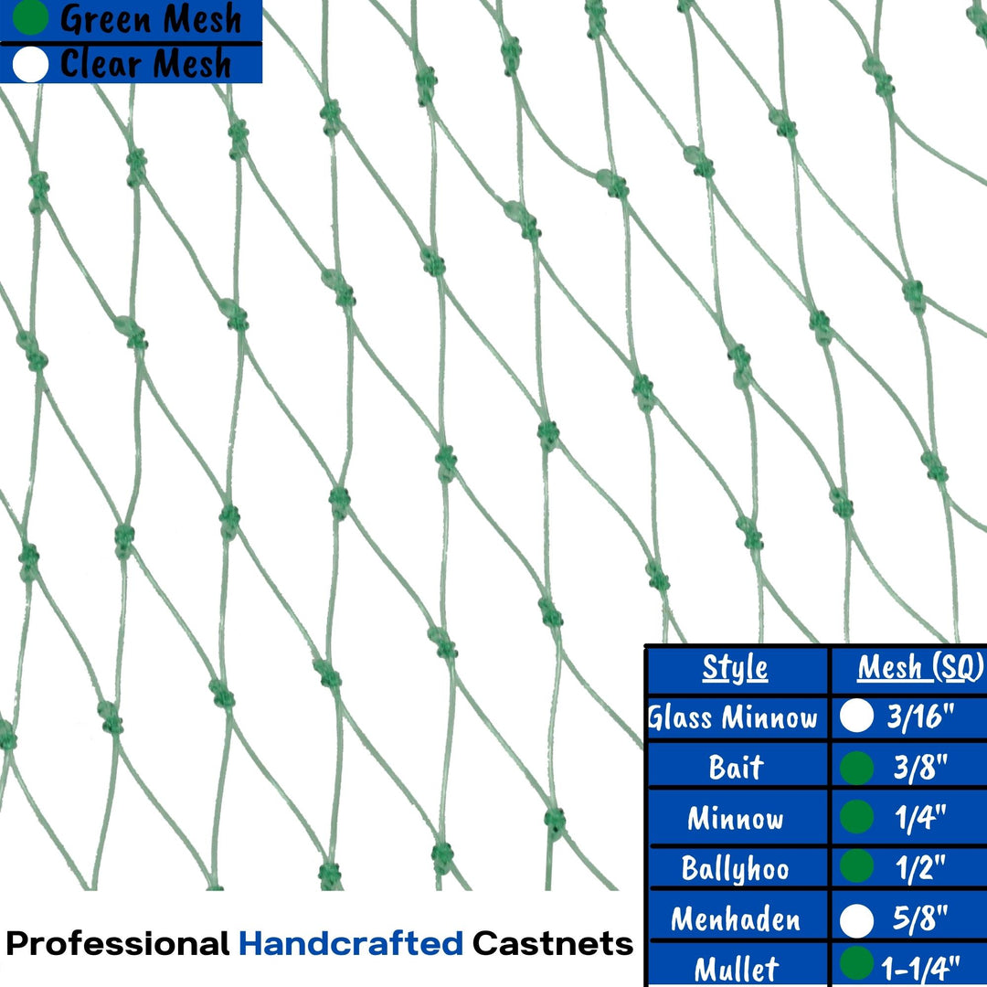Bait Buster Mullet Cast Nets (1-1/4" Sq Mesh ) Bait Buster Mullet Cast Nets (1-1/4" Sq Mesh )