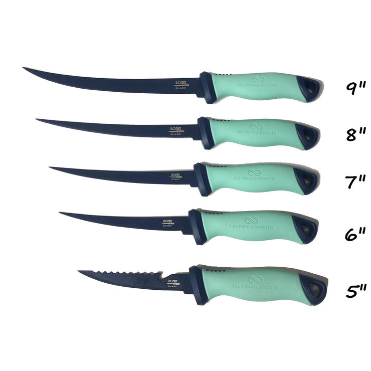 Ronin Sharp German Steel Fillet Knife provides Razor Sharp Blade - 5",6",7",8" 9" for indoor & outdoor