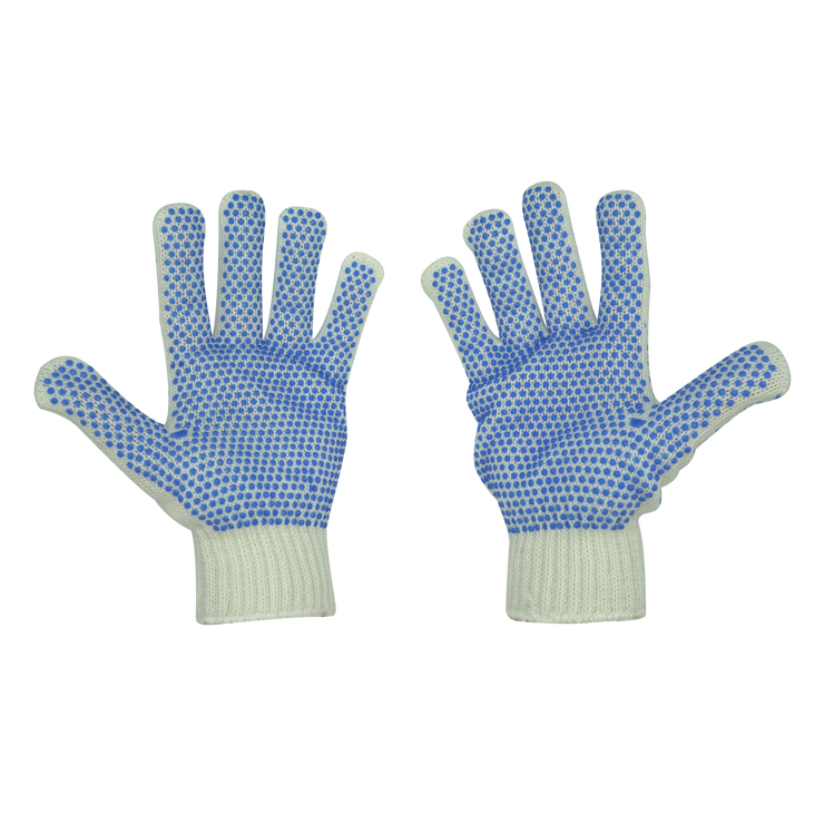 Joy Fish Blue Dot PVC Gloves - Lee Fisher Sports 