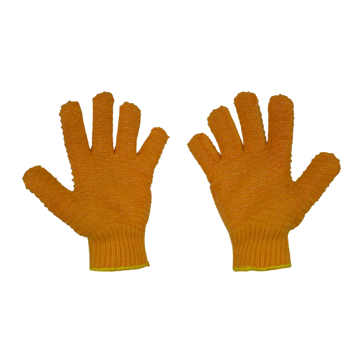 Joy Fish Orange Vinyl Coated Gloves - Lee Fisher Sports 