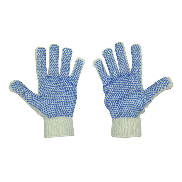 Joy Fish Blue Dot PVC Gloves - Lee Fisher Sports 