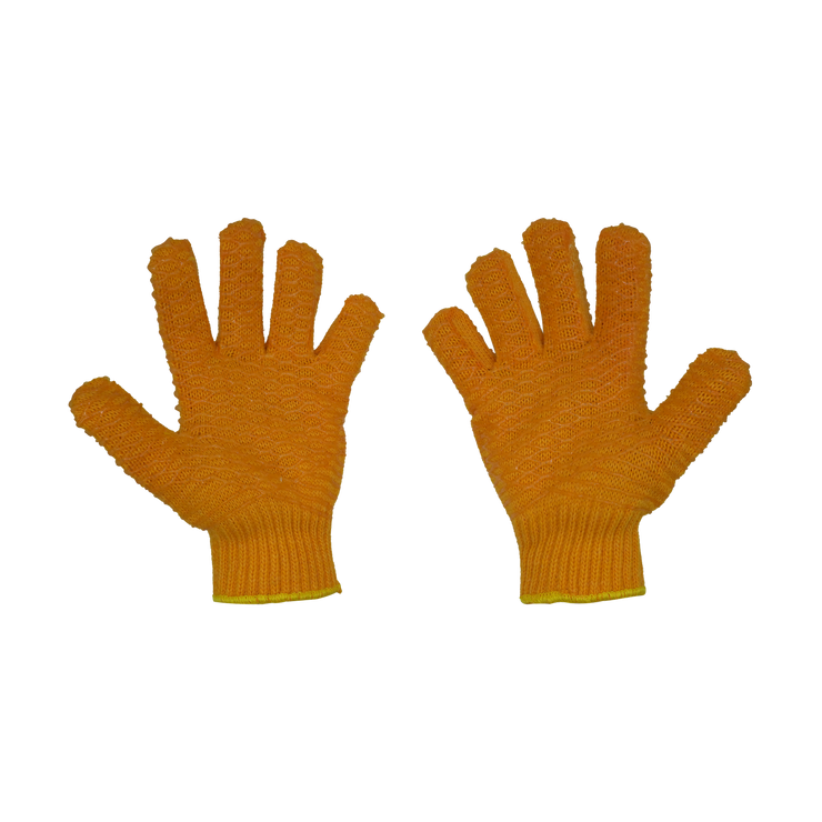 Joy Fish Orange Vinyl Coated Gloves - Lee Fisher Sports 