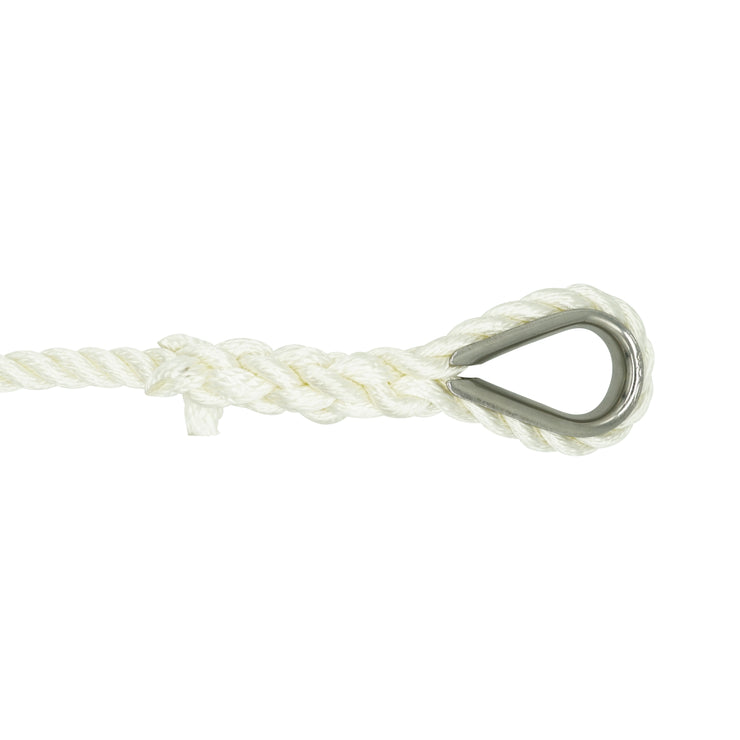 Everstrong Nylon Anchor Rope With Stainless Steel Thimble - Lee Fisher Sports 