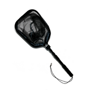 Floating Foldable Landing Net-12"x16" Hoop,12" deep, 12-22" Telescope Handle, JF-31FL-Float
