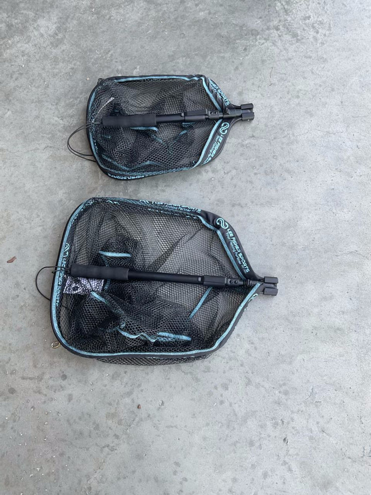 Floating Foldable Landing Net-12"x16" Hoop,12" deep, 12-22" Telescope Handle, JF-31FL-Float