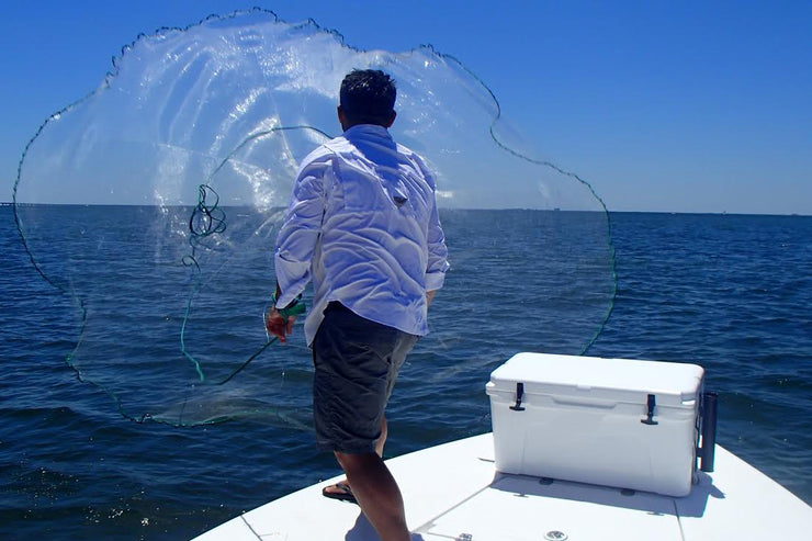 Humpback Bait Flats Water Cast Net - 3/8" Sq. Mesh