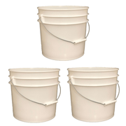 Lee Fisher Sports Bucket Lee Fisher Sports Bucket - Metal Handle without Lid, White