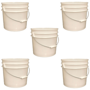 Lee Fisher Sports Bucket Lee Fisher Sports Bucket - Metal Handle without Lid, White