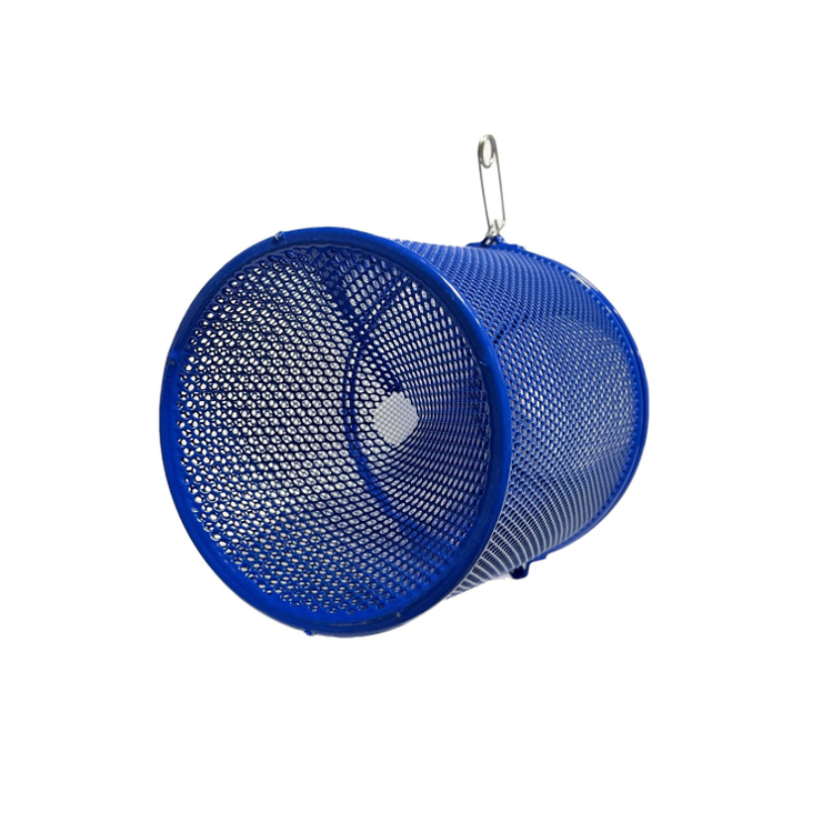 Minnow Trap 1/4-For crawfish, minnow 1/4 mesh, blue coated metal