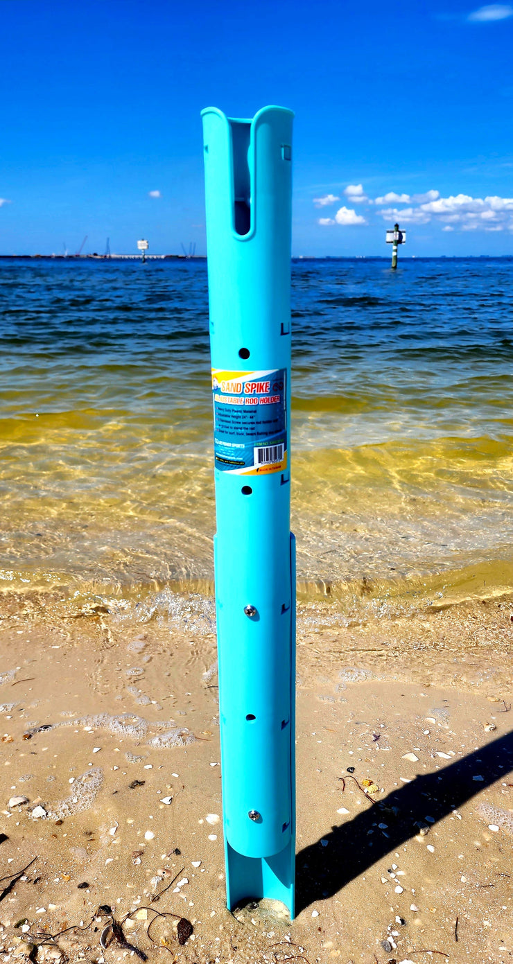 Sand Spike Rod Holder-Great for Surf, Beach, Bank Fishing from 24 Expand to 44