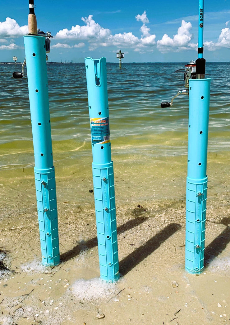SAND SPIKE ROD HOLDER-Great for surf, beach, bank fishing from 24" expand to 44"