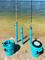 sand spike fishing rod holder Promar PVC 27in Welcome to the next generation of surf fishing. Surf Fishing Pole Holder Surf