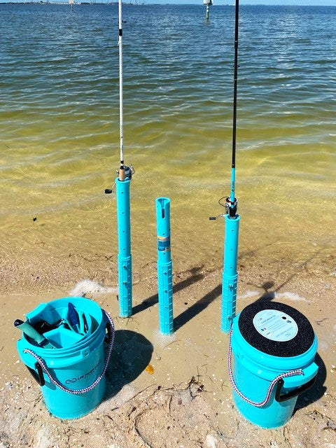 Fishing Rod Carrier Sand Spike Fishing Pole Holder Surf Fishing